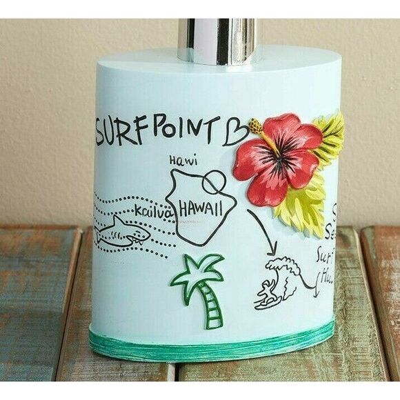 Huntington Beach Surf City Soap Dispenser Postcard Roadmap Bath Kitchen Gift NEW - Picture 2 of 2